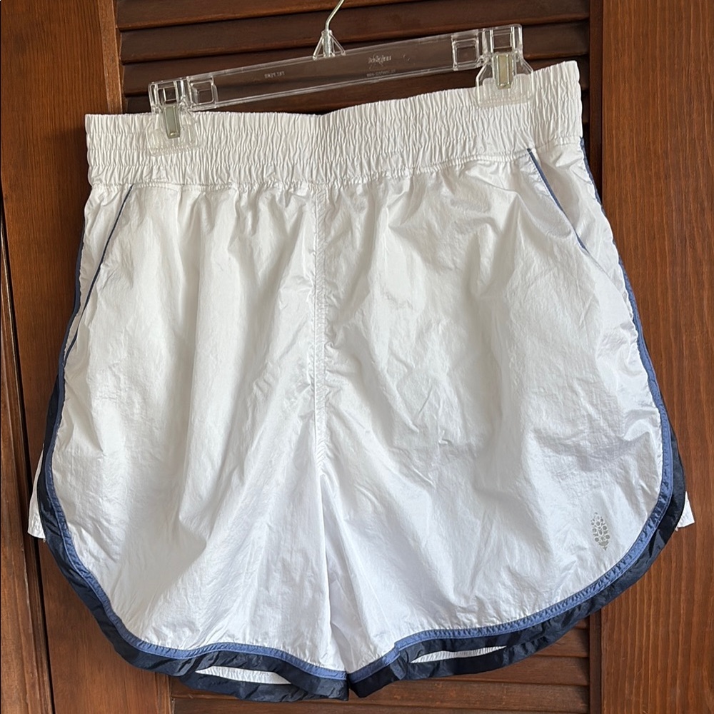 Free people movement White and Blue Athletic Shorts